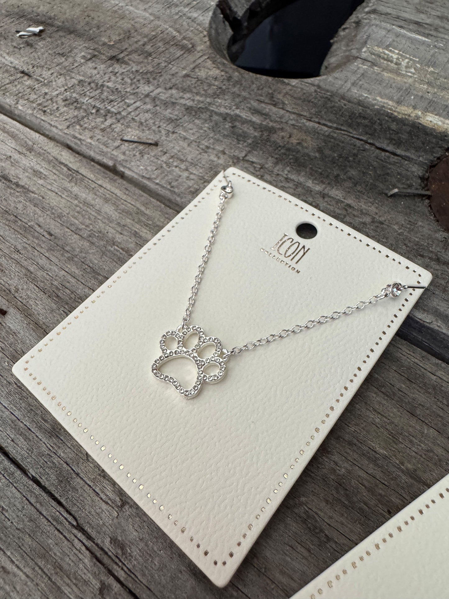 Paws & Love Necklace or Earrings - Gold and Silver