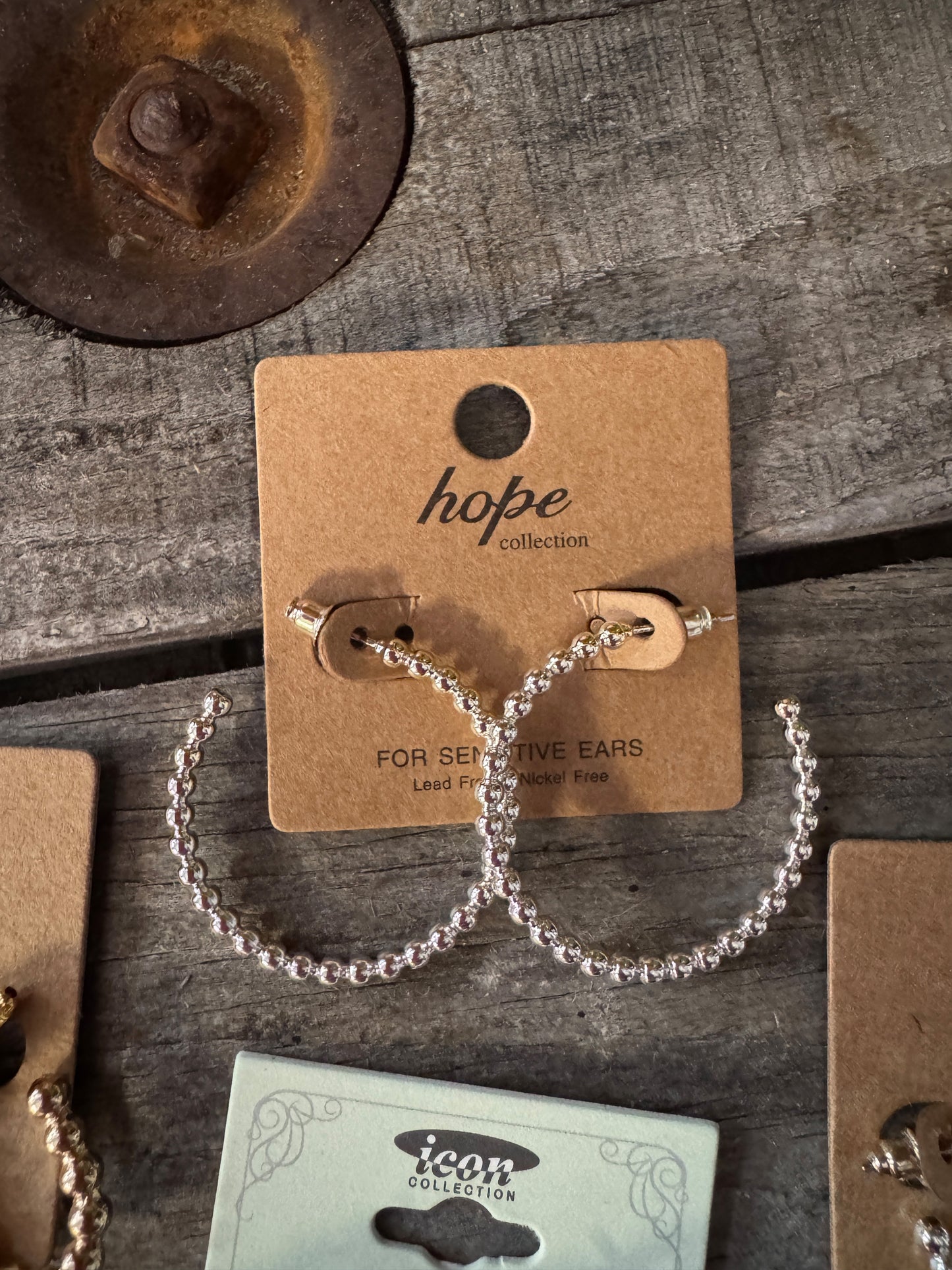 Golden Glow & Silver Shine Beaded Earrings