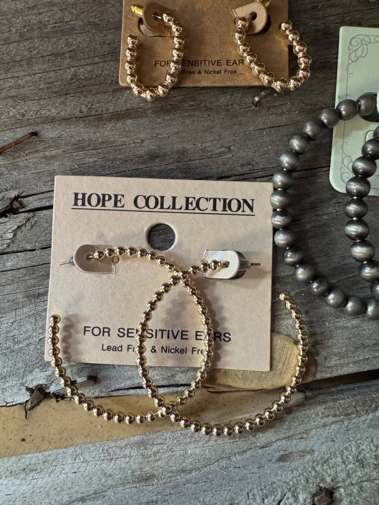 Golden Glow & Silver Shine Beaded Earrings