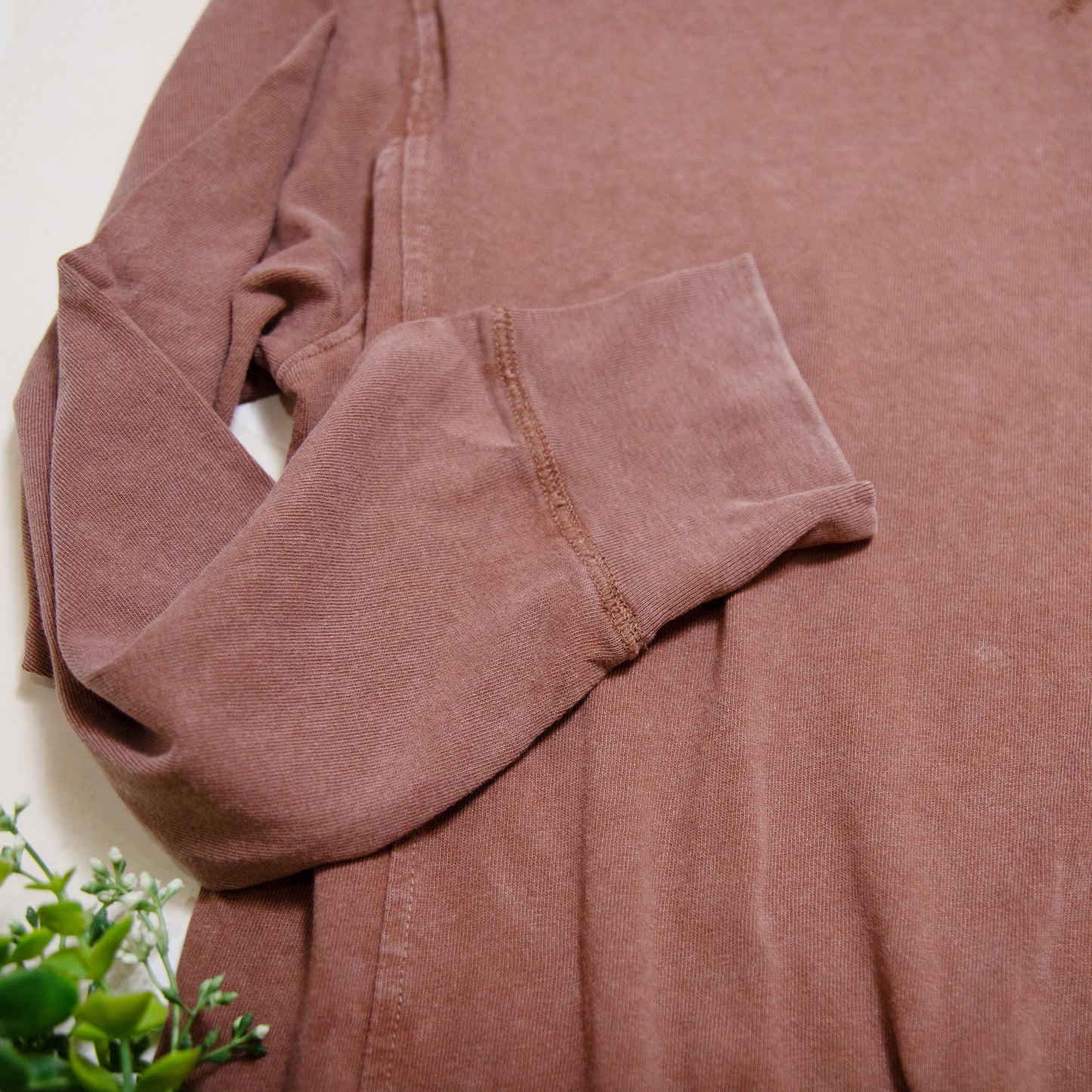 Mineral Washed Drop Shoulder Long Sleeve Tee – Relaxed Everyday Essential