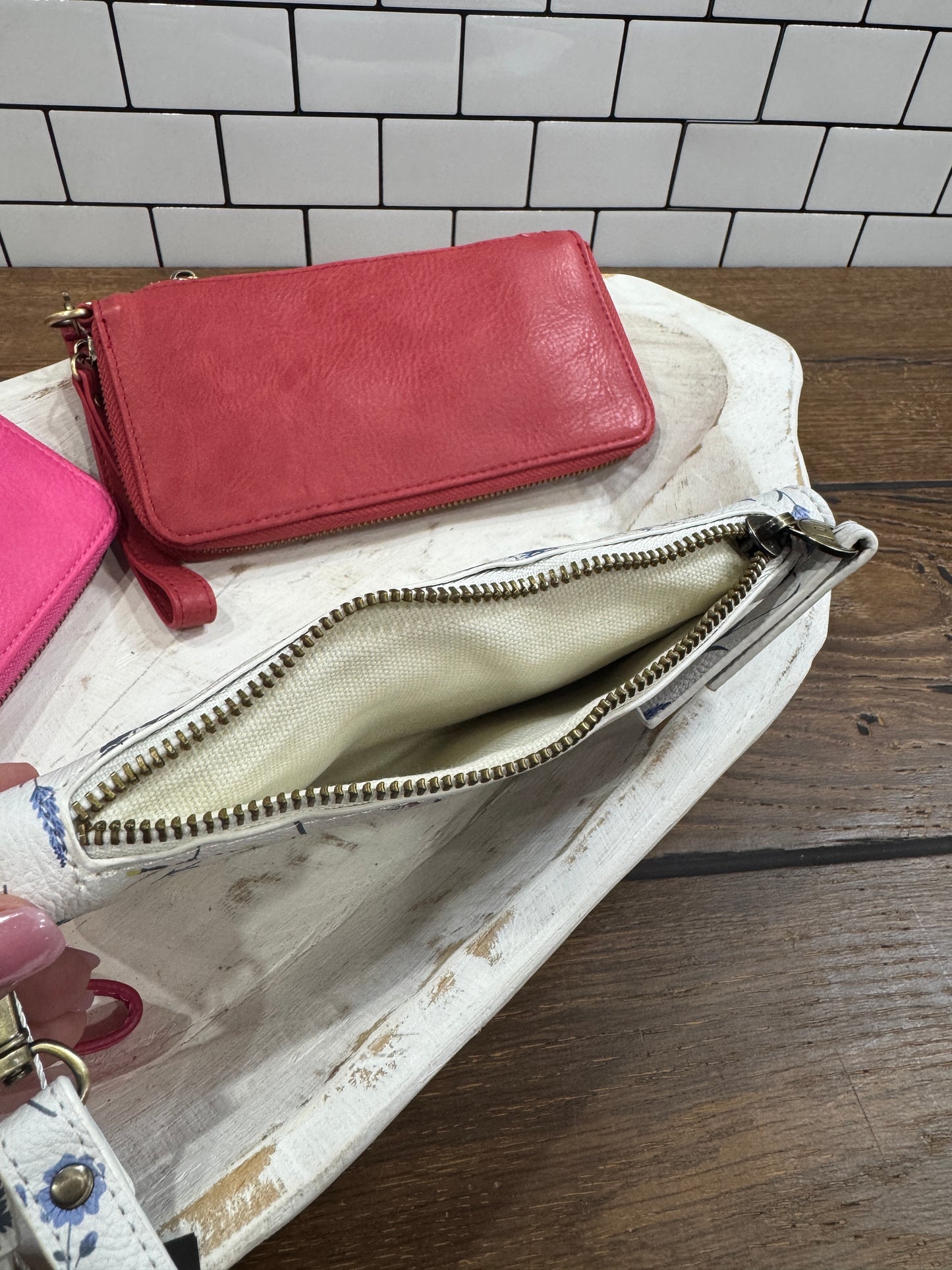 Joy Susan Chloe zip-around wallet in assorted colors