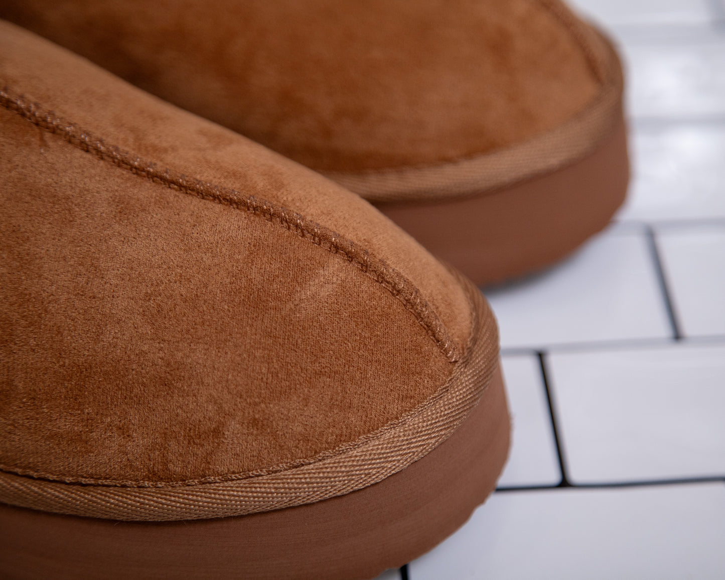 Plush Comfort Platform Clogs by Very G - Tan