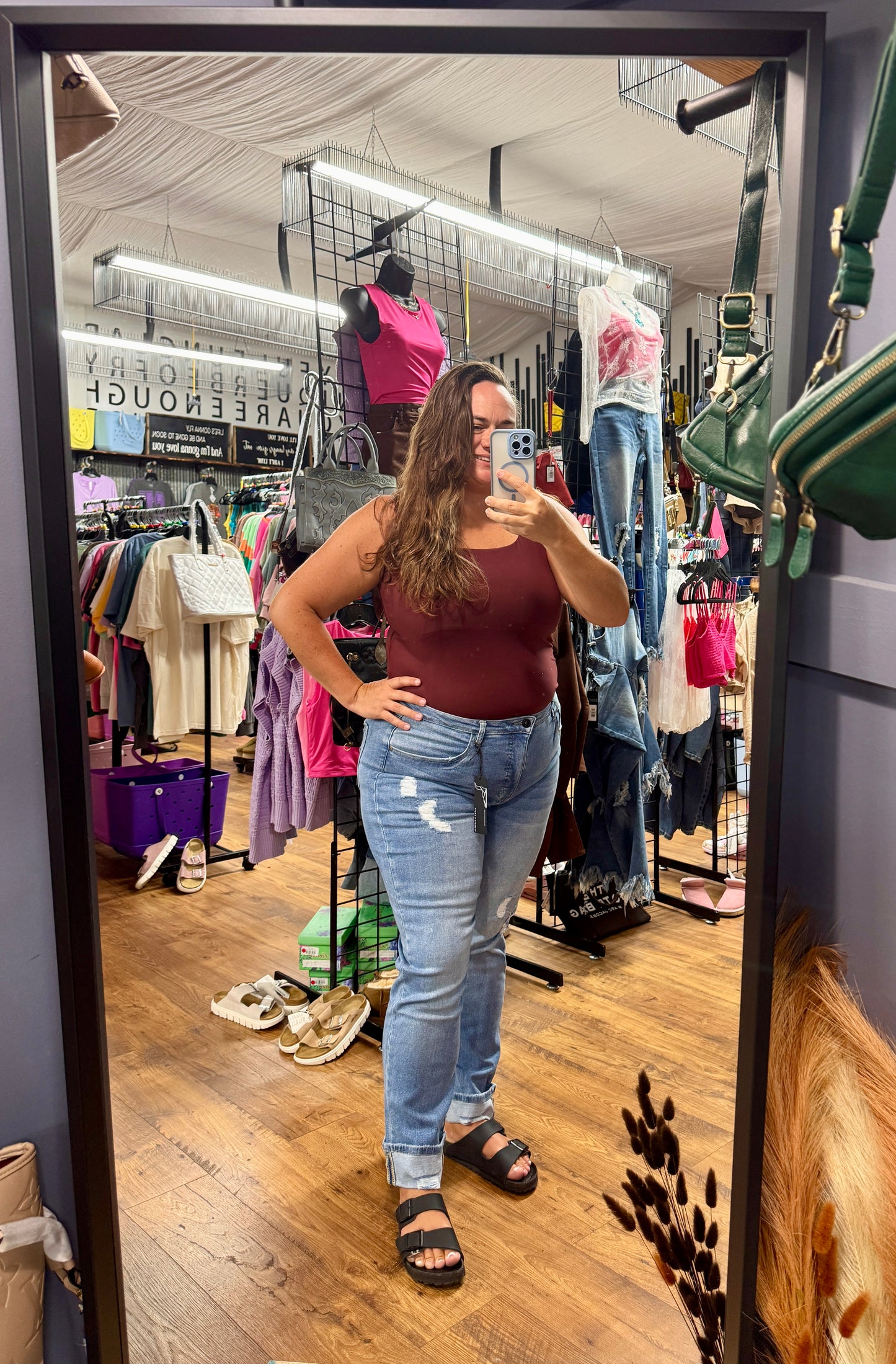 Lucky & Blessed Light Wash High Rise Boyfriend Jeans – 32” Inseam JE274