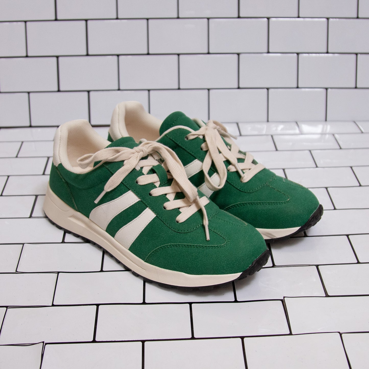 Jellypop Emerie Sneakers – “Green Tea” Lace-Up Comfort Sneaker