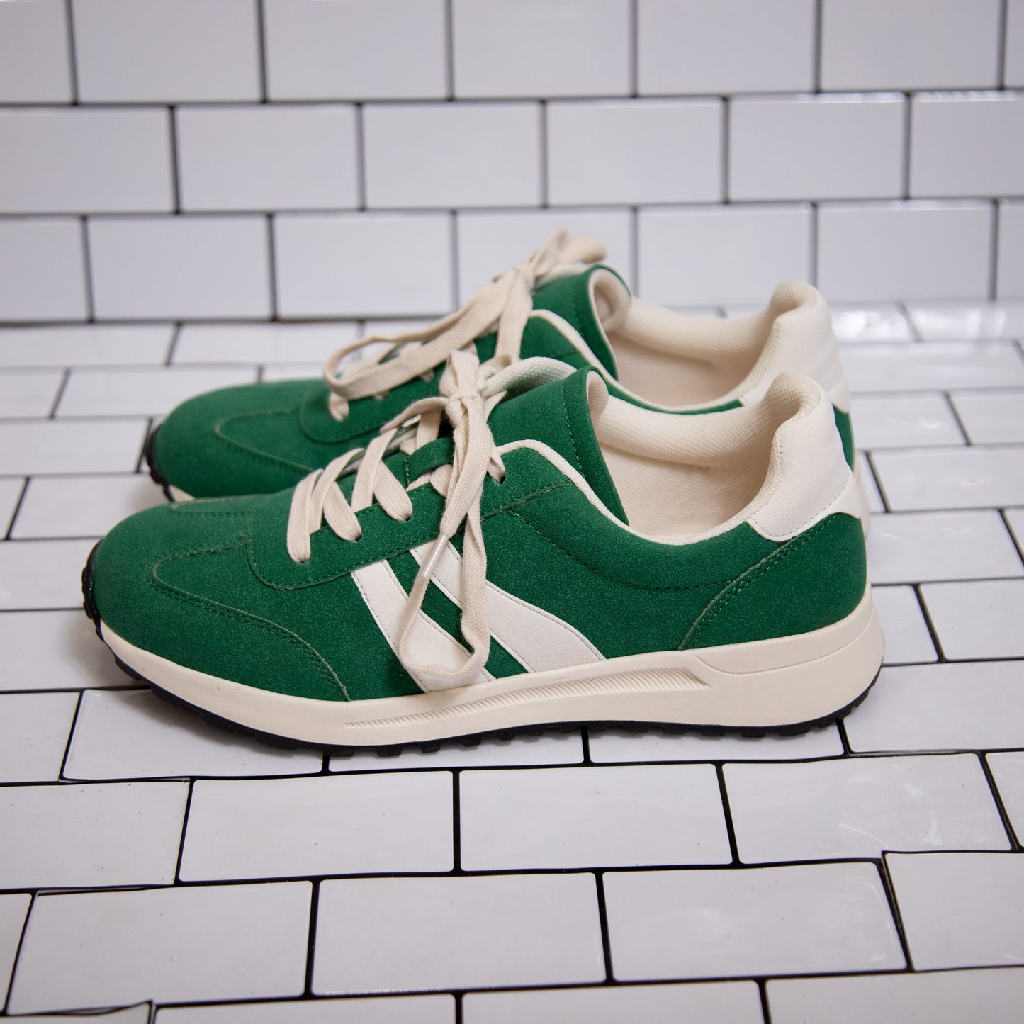 Jellypop Emerie Sneakers – “Green Tea” Lace-Up Comfort Sneaker