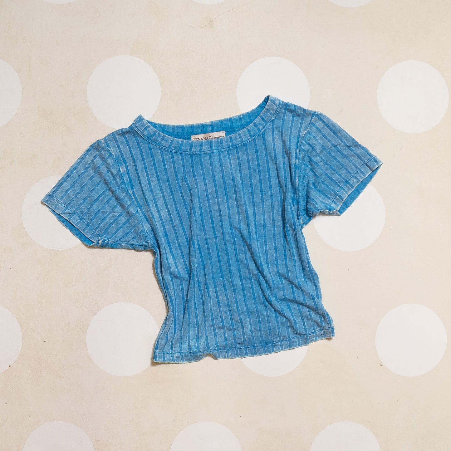 Washed Short Sleeve Cropped Top – Zenana