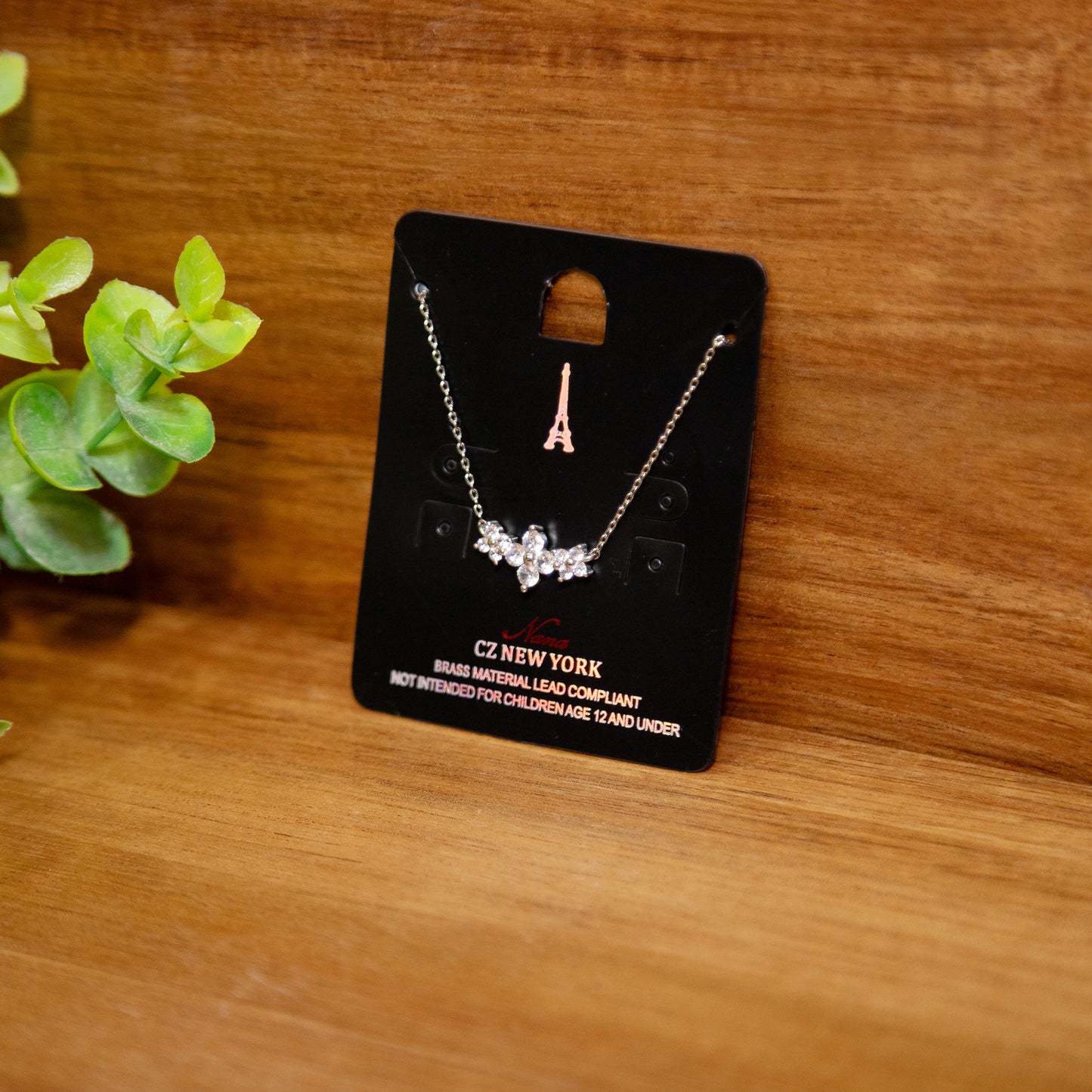Parisian Sparkle CZ Cross Necklace – Dainty Crystal Pendant, Elegant Everyday Jewelry