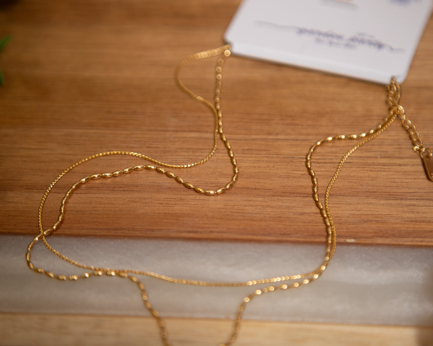 ✨ Golden Hour Chain – Dainty Layering Necklace