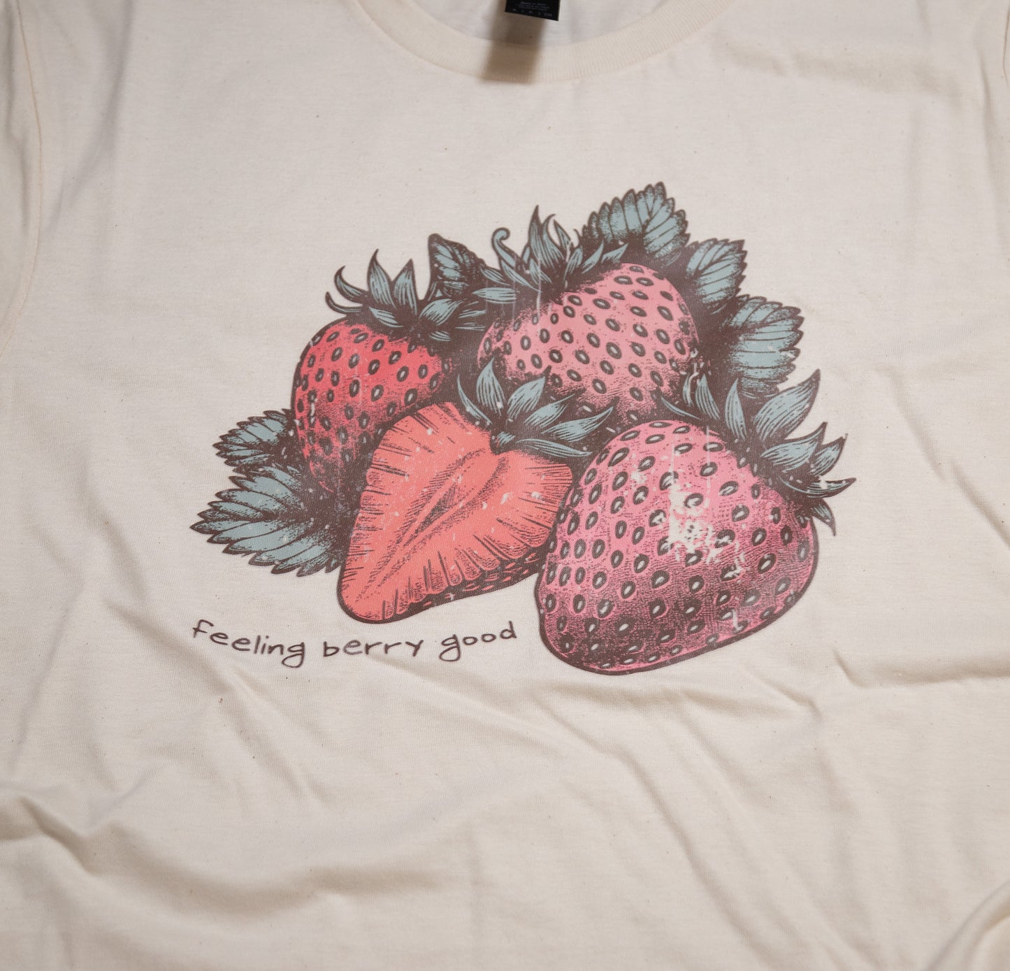 Feeling Berry Good Strawberry Graphic Tee – Cute Summer Fruit Shirt