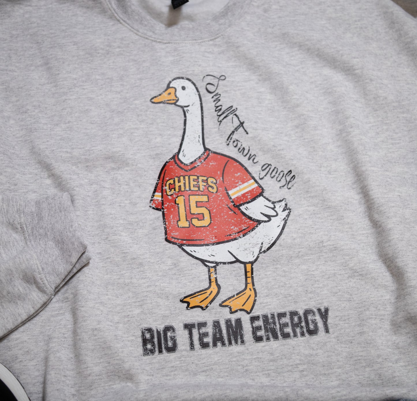 Big Team Energy Goose Crewneck – Game Day Sweatshirt