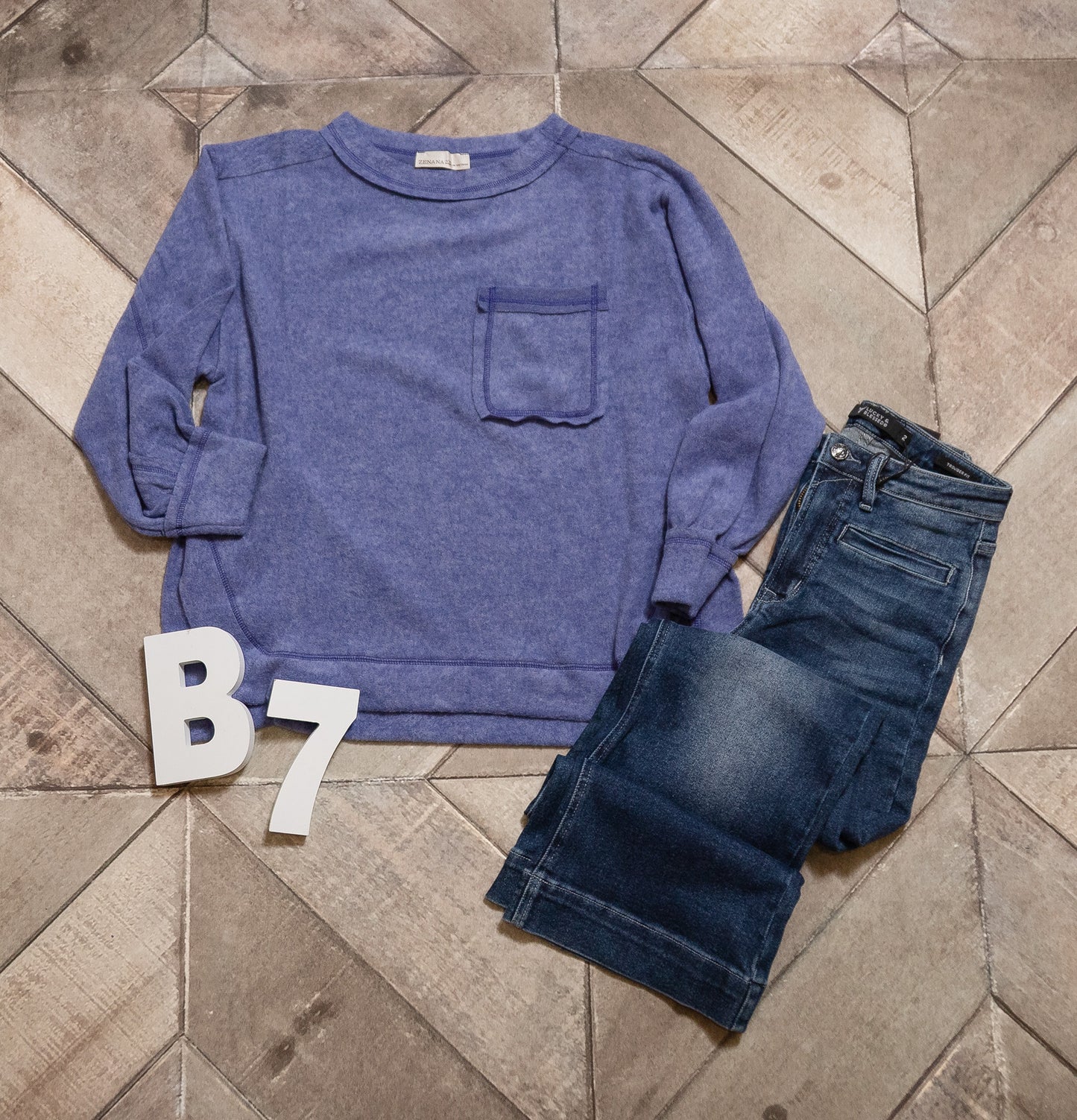 Zenana Brushed Hacci Hi‑Low Round Neck Sweater – Soft Oversized Knit Top