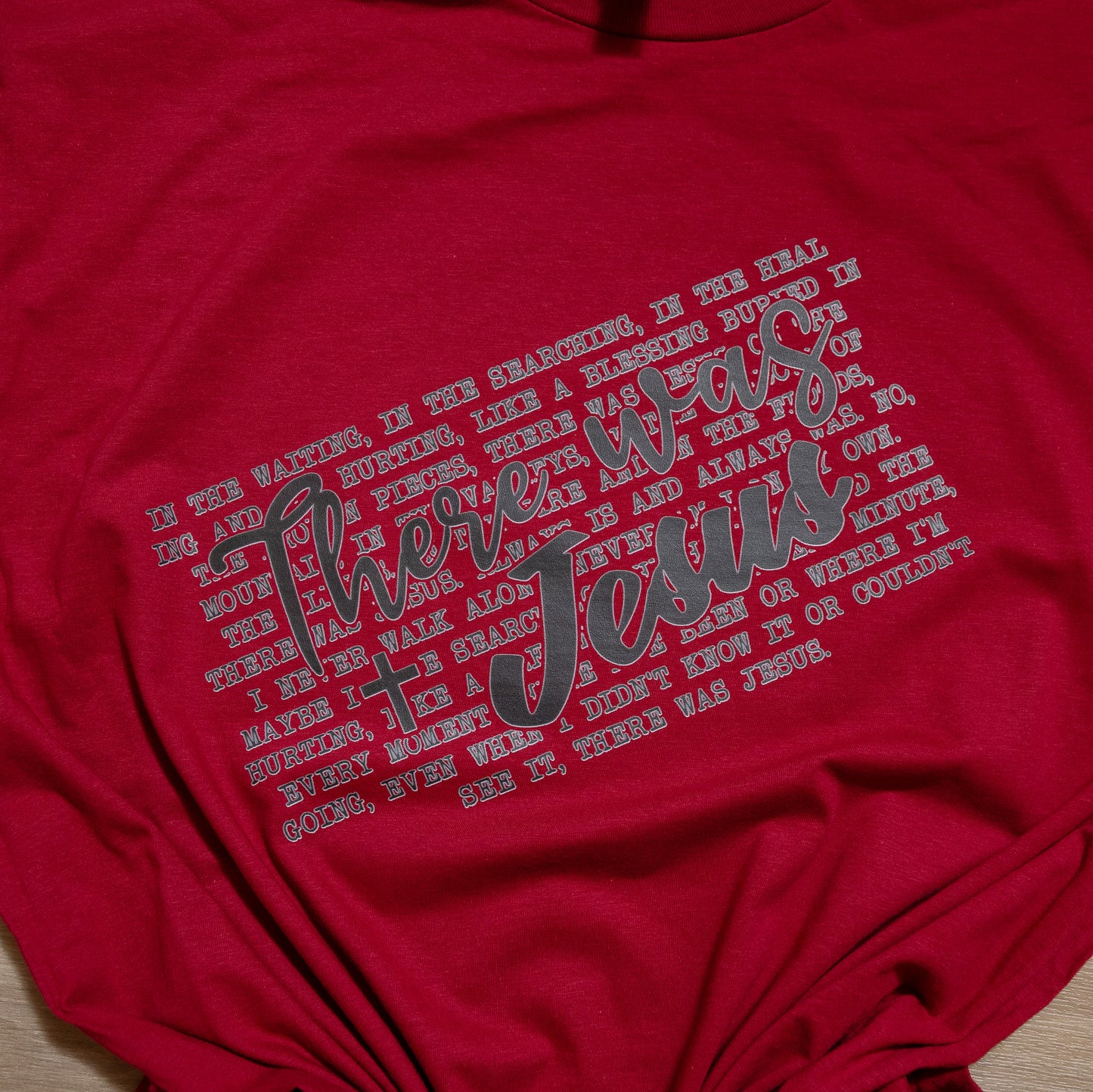There Was Jesus Graphic Tee – Christian Faith Shirt