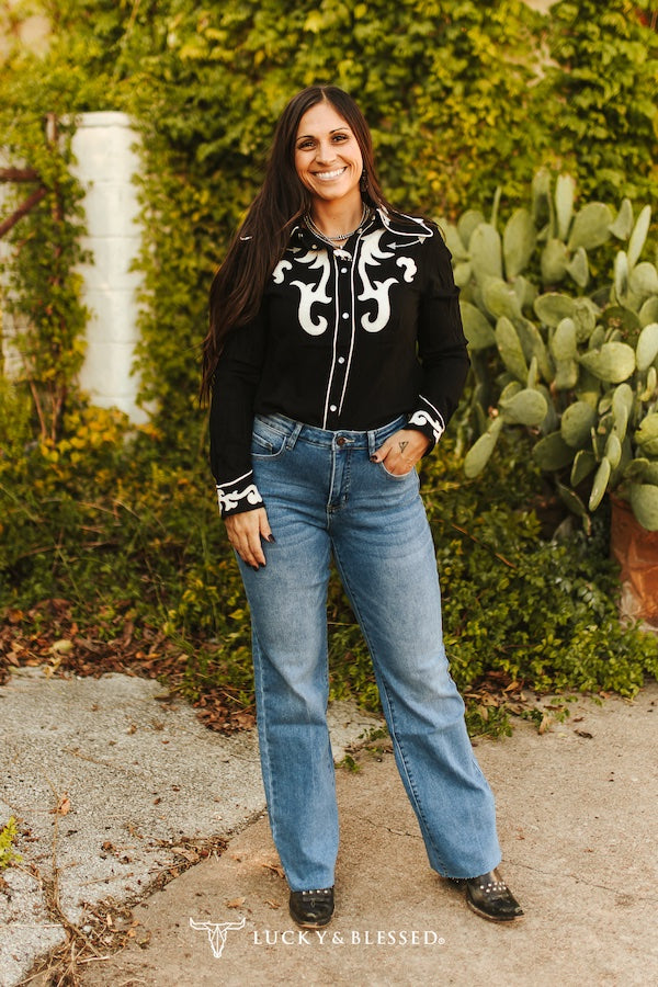 high waisted plus size denim jeans in dark wash