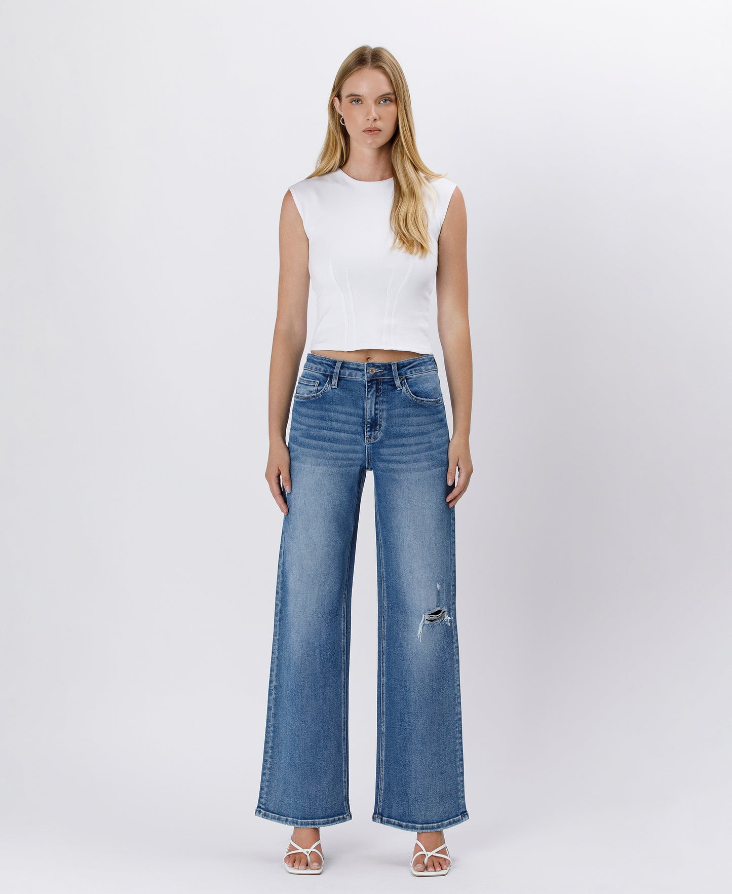 Vervet Super High Rise Baggy Wide Jeans – Ultra Trendy & Total Comfort