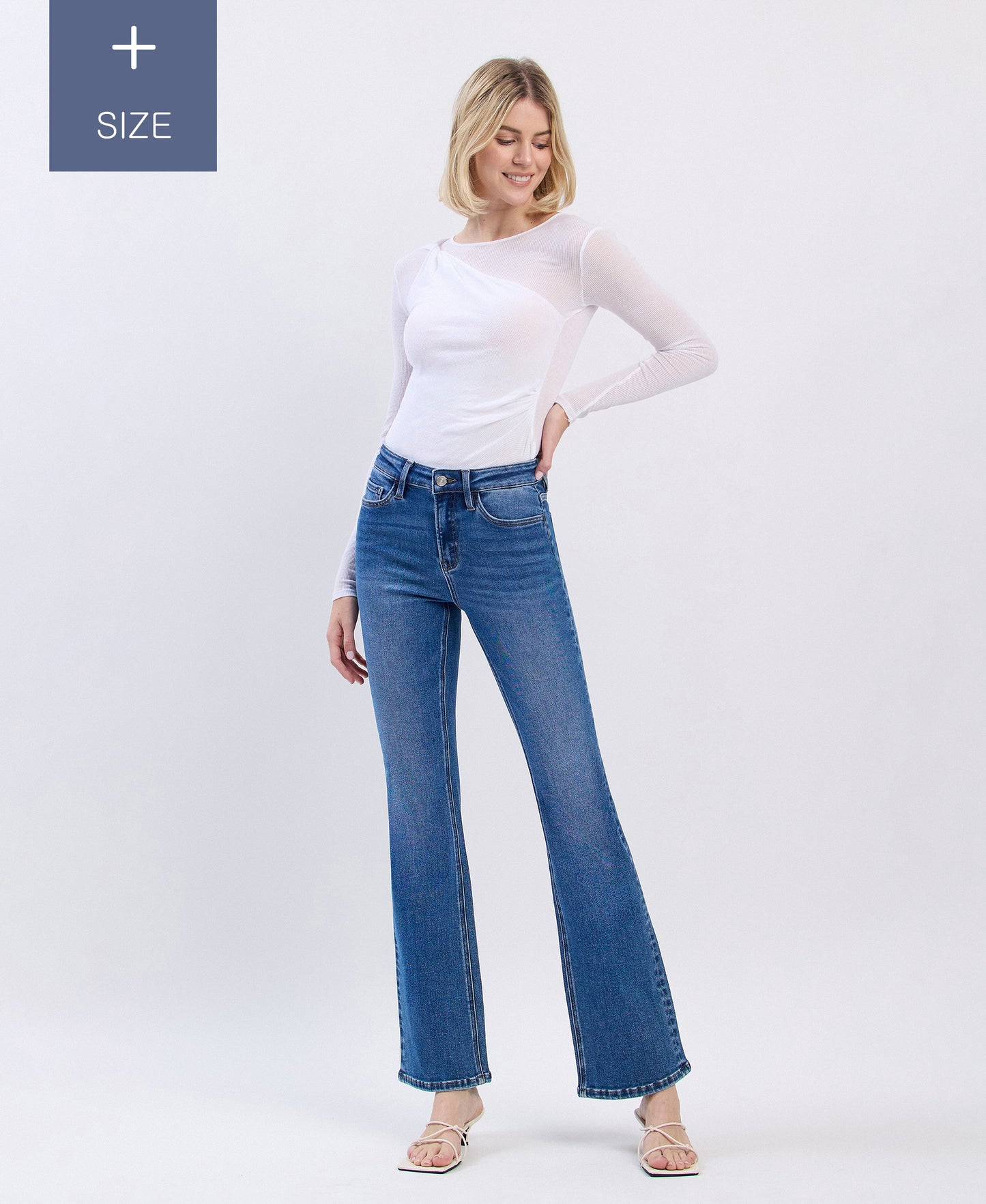 “High-waisted bootcut jeans with tummy control panel”
“LoverVET stretch denim bootcut high rise fit”
“Tummy-smoothing bootcut jeans with subtle flare”