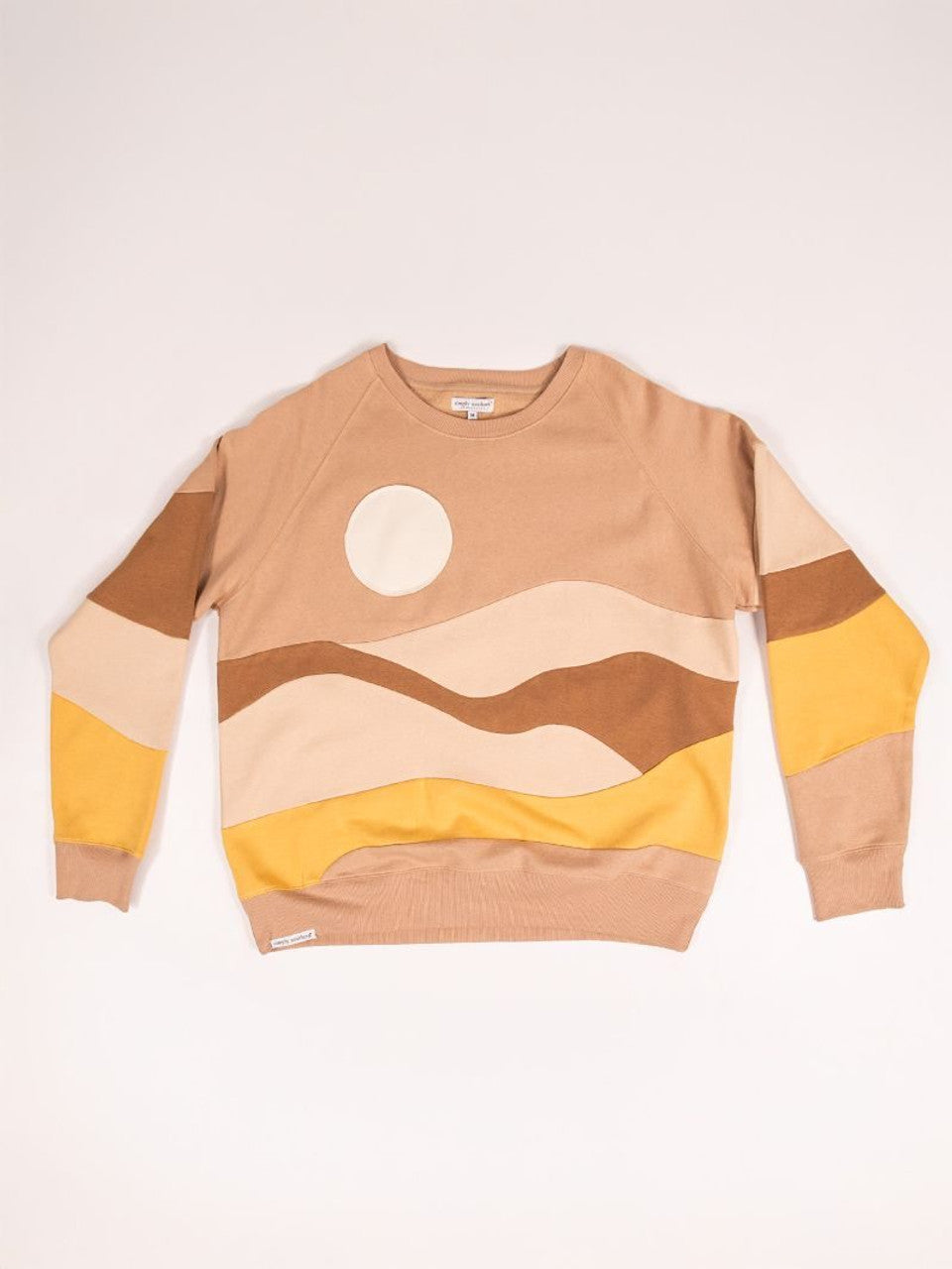 The “Sunbeam Patchwork” Crewneck – Cozy Multicolor Magic