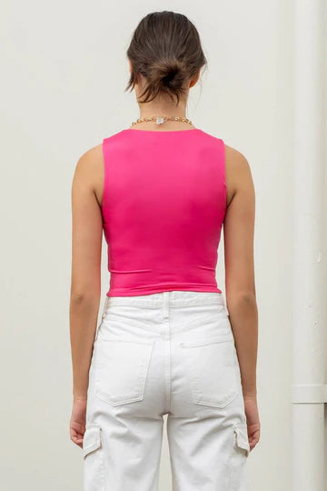 Reversible Knit Cropped Tank Top – Blu Pepper Versatile Style for Every Mood 💫