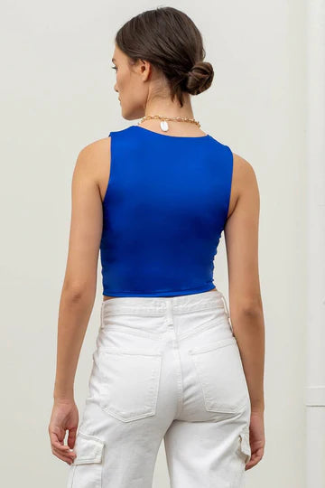 Reversible Knit Cropped Tank Top – Blu Pepper Versatile Style for Every Mood 💫