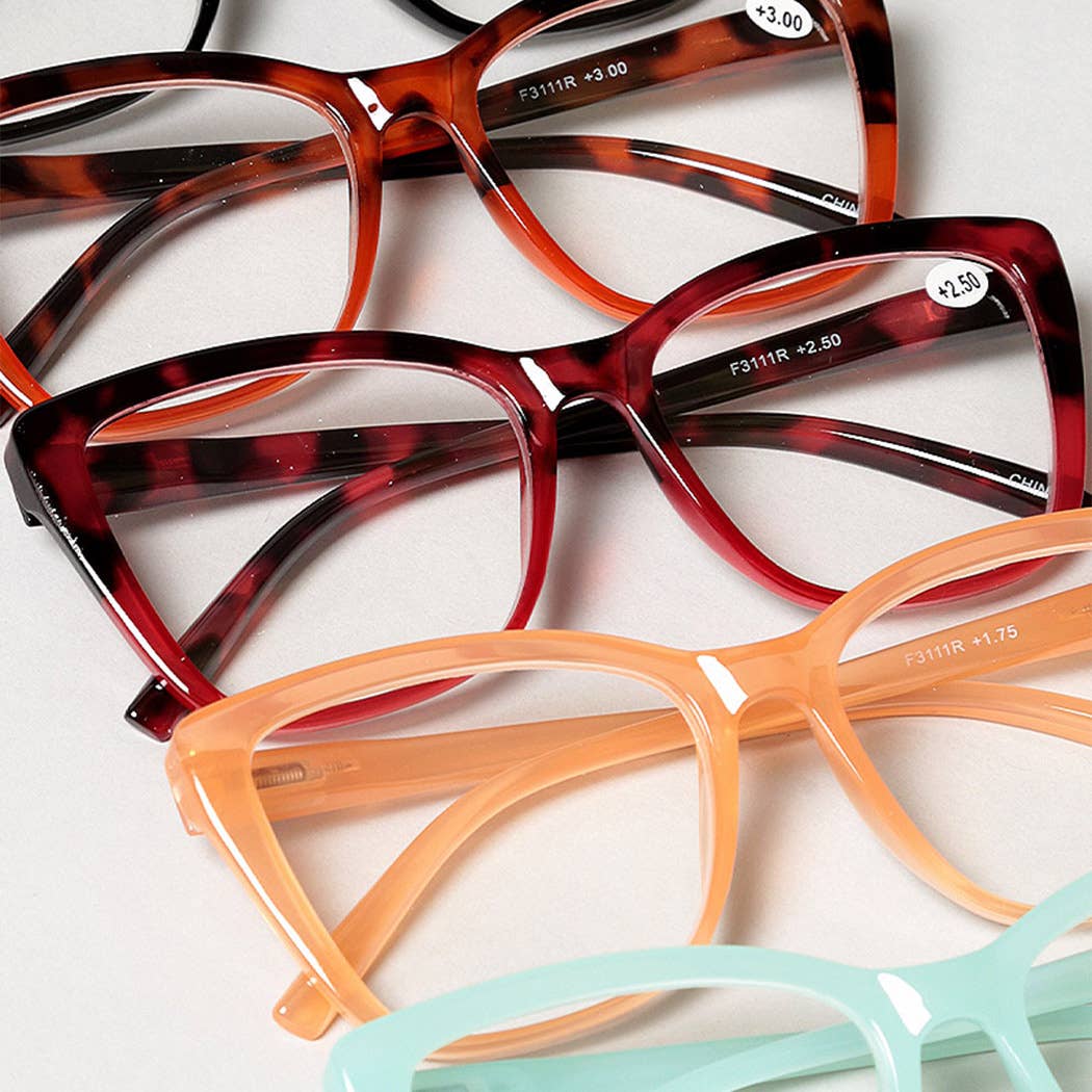Women's Cat Eye Frame Reading Glasses – Chic, Comfortable & Smart