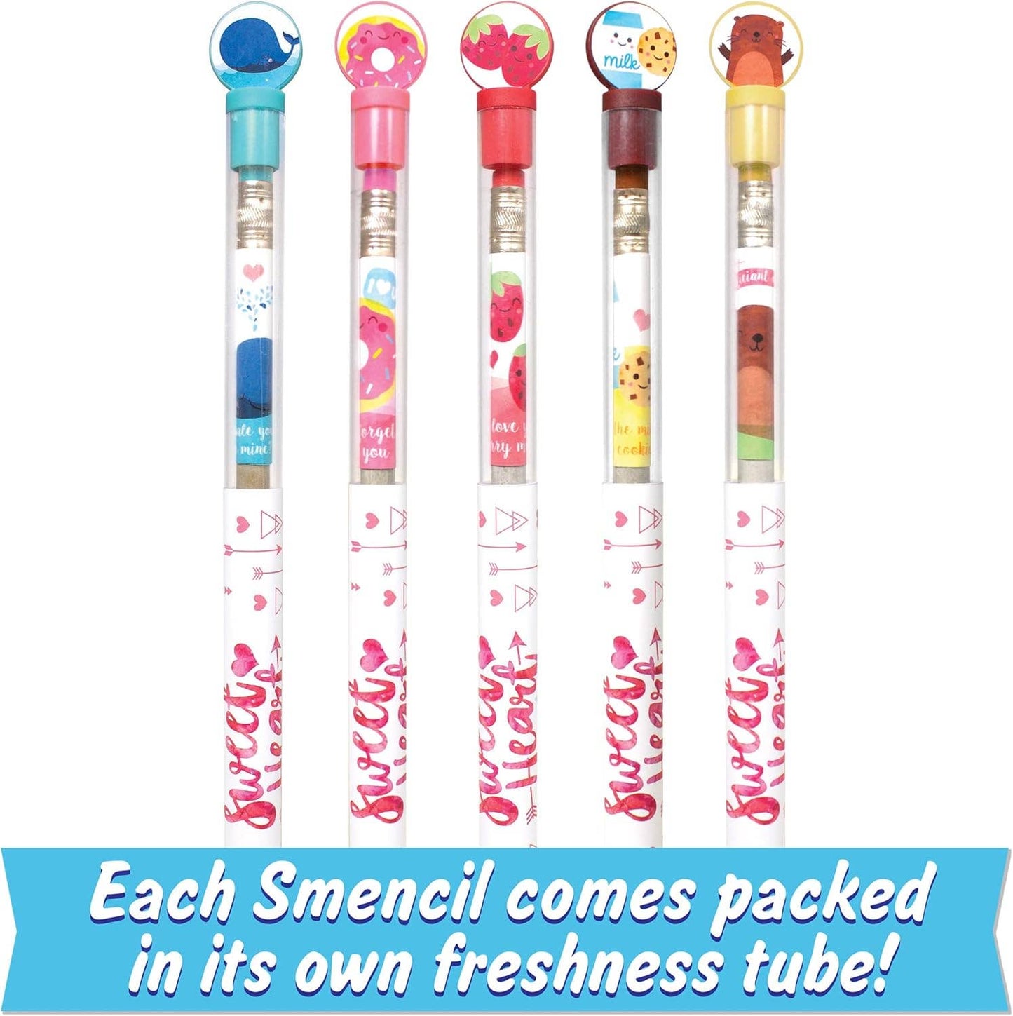 Sweetheart Smencils® Gourmet Scented HB #2 Pencils in Collectible Tubes