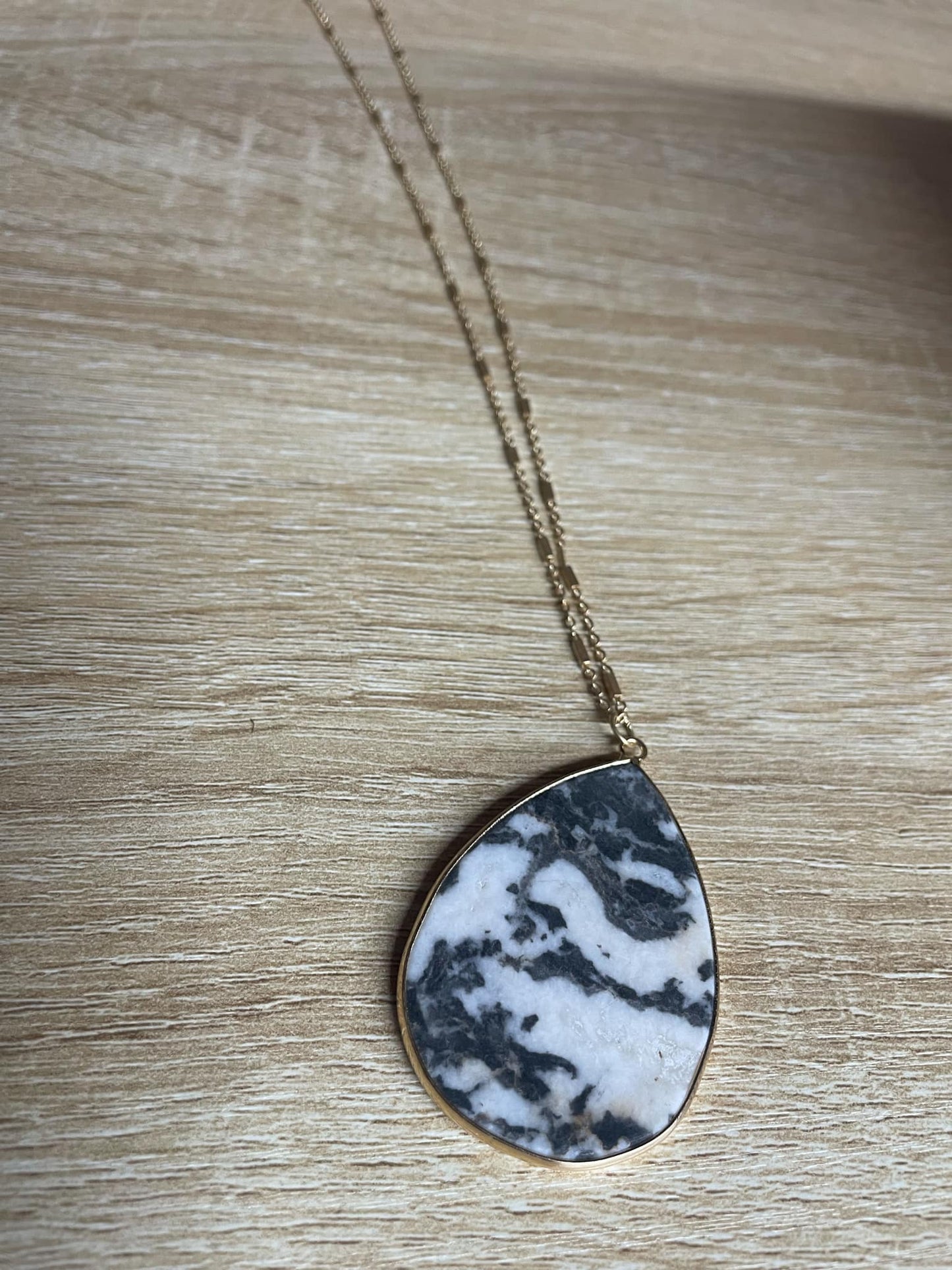 Precious Stone Pendant Necklace