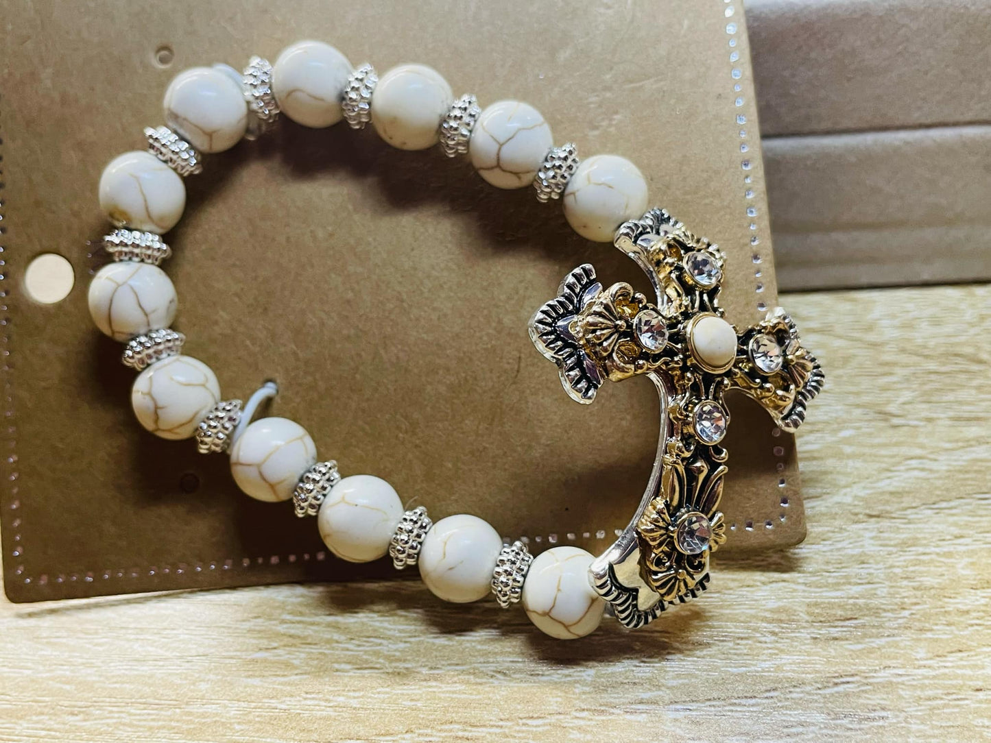 Western Elegance Cross Bracelet
