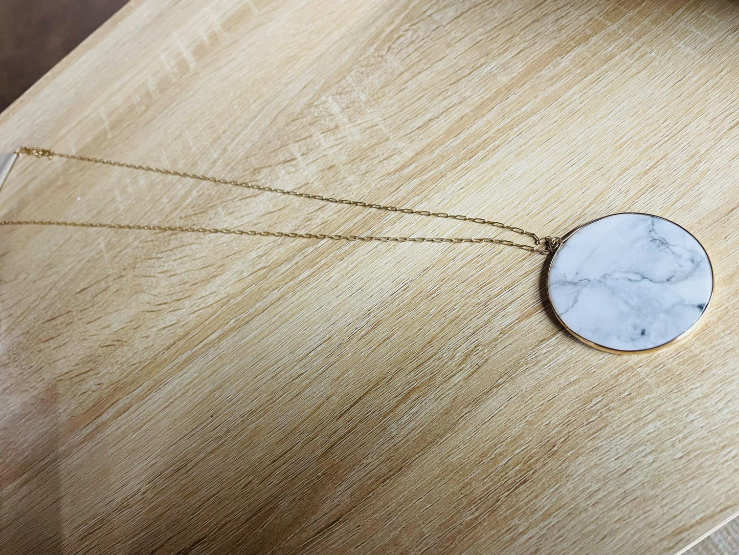 Precious Stone Pendant Necklace