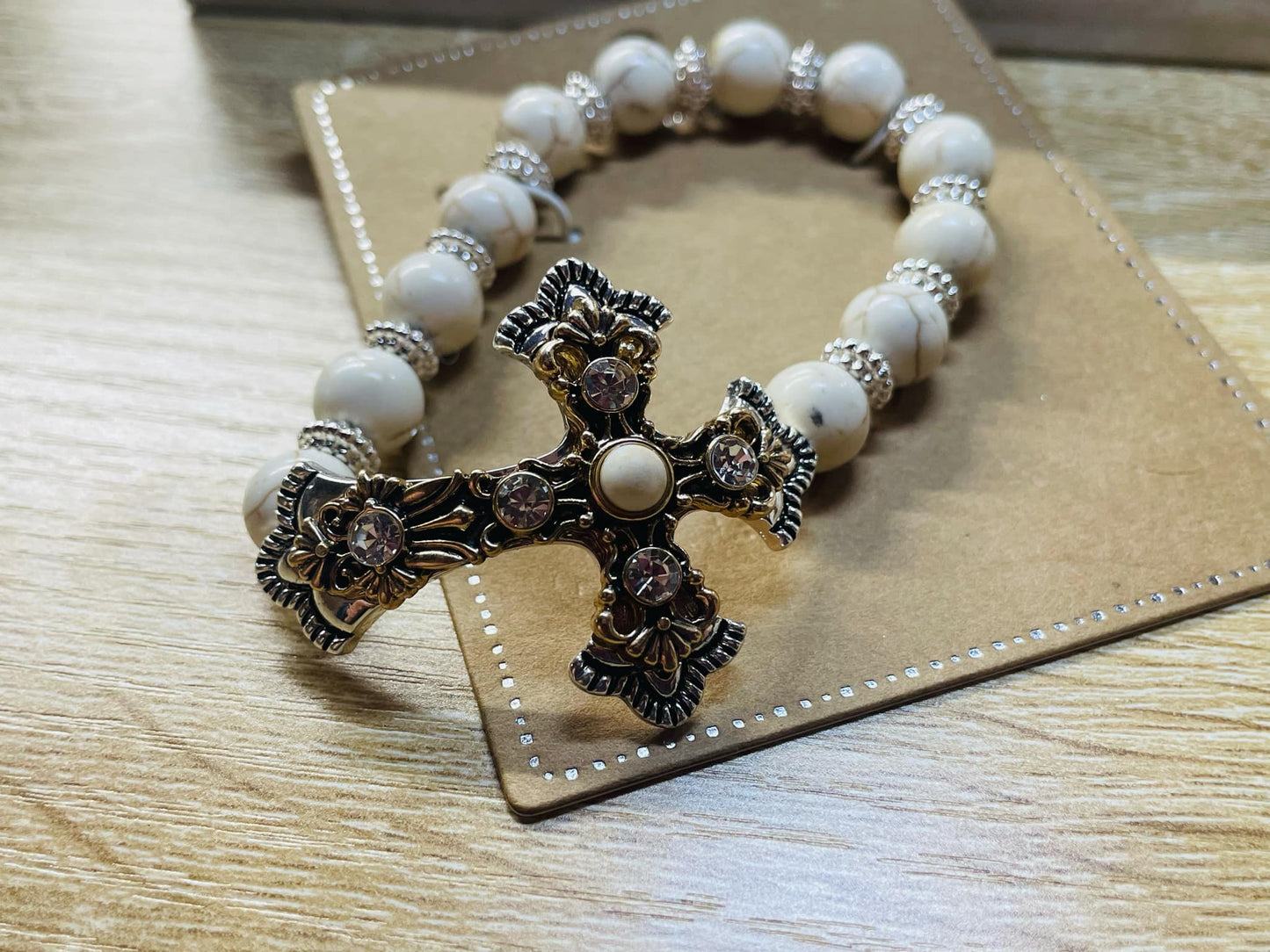 Western Elegance Cross Bracelet