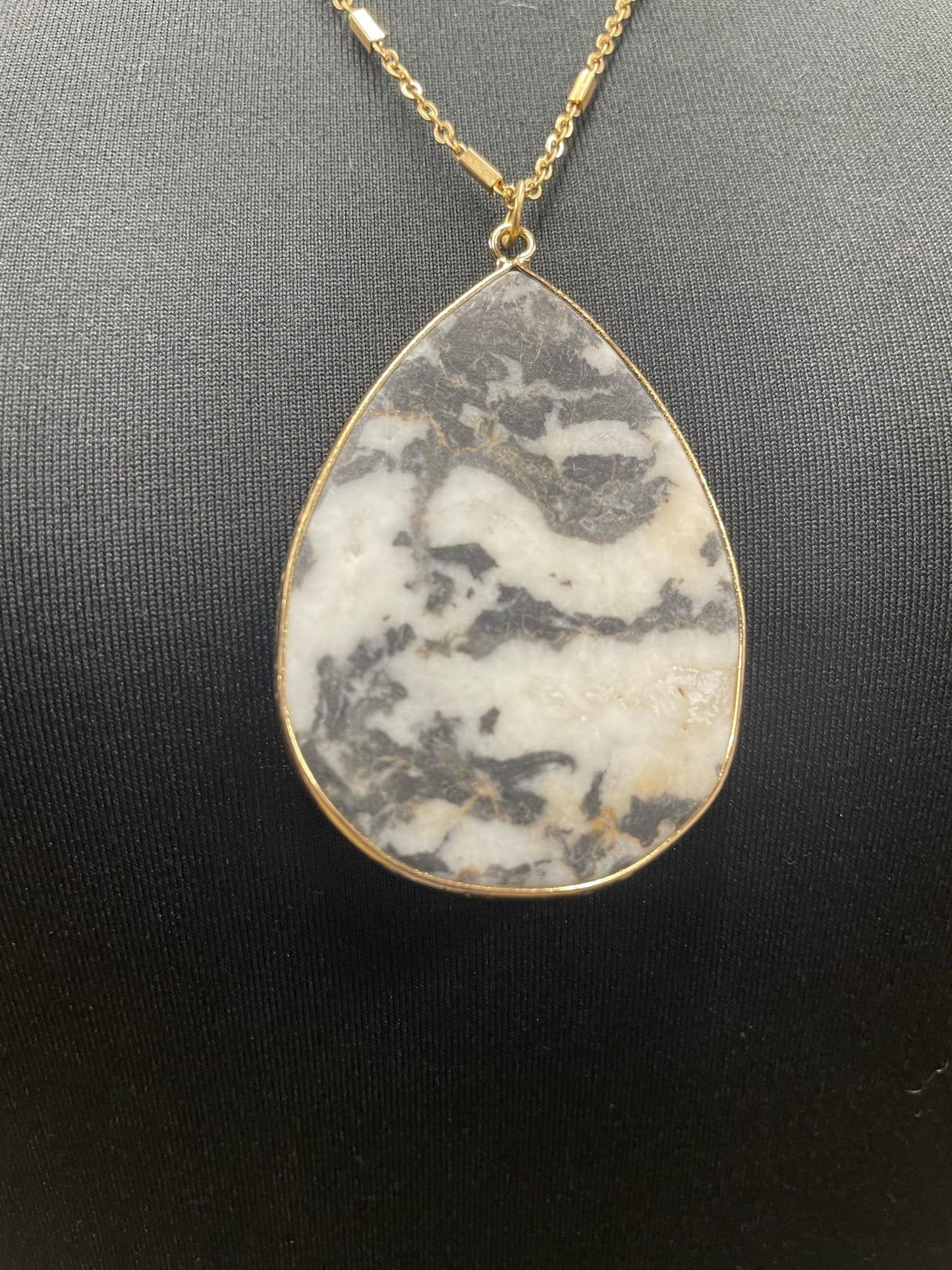 Precious Stone Pendant Necklace