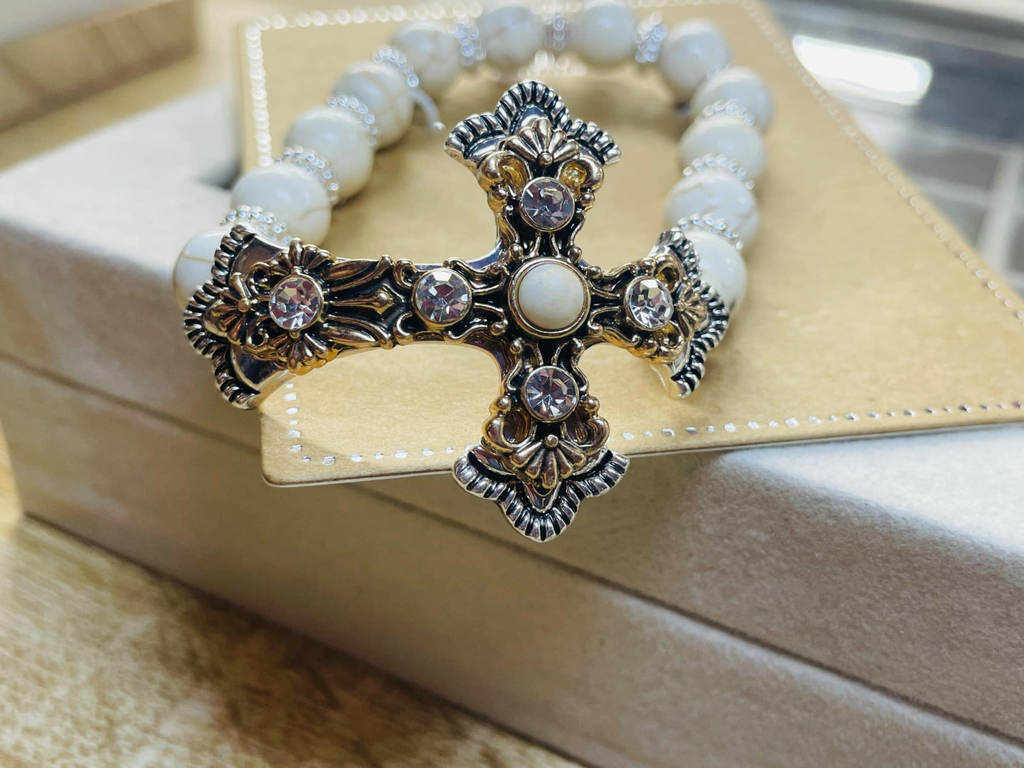 Western Elegance Cross Bracelet