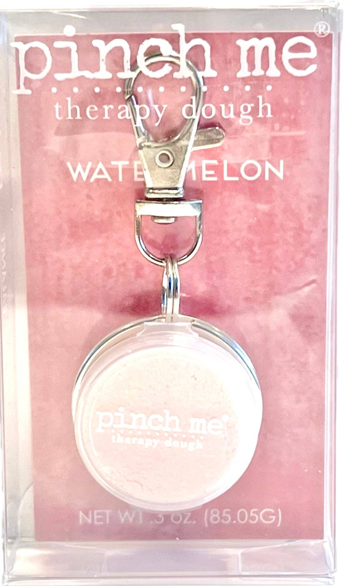Pinch Me Therapy Dough Clip-On Locket “Watermelon” – Sweet Fruit Scent Anxiety Relief Fidget Keychain