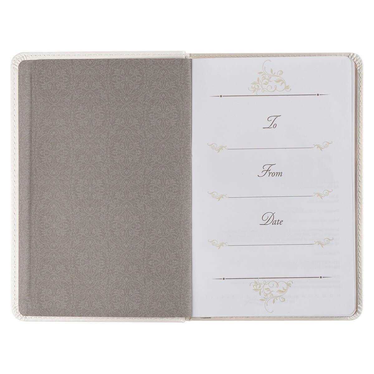 Mr. & Mrs. 366 Devotions for Couples | White Faux Leather Couple’s Devotional