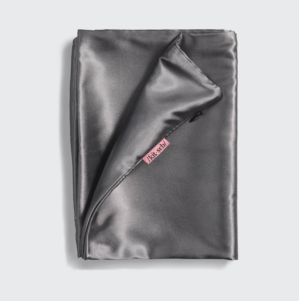 Satin Pillowcase – Charcoal 🖤 Sleek, Smooth & Frizz-Free Sleep by kitsch