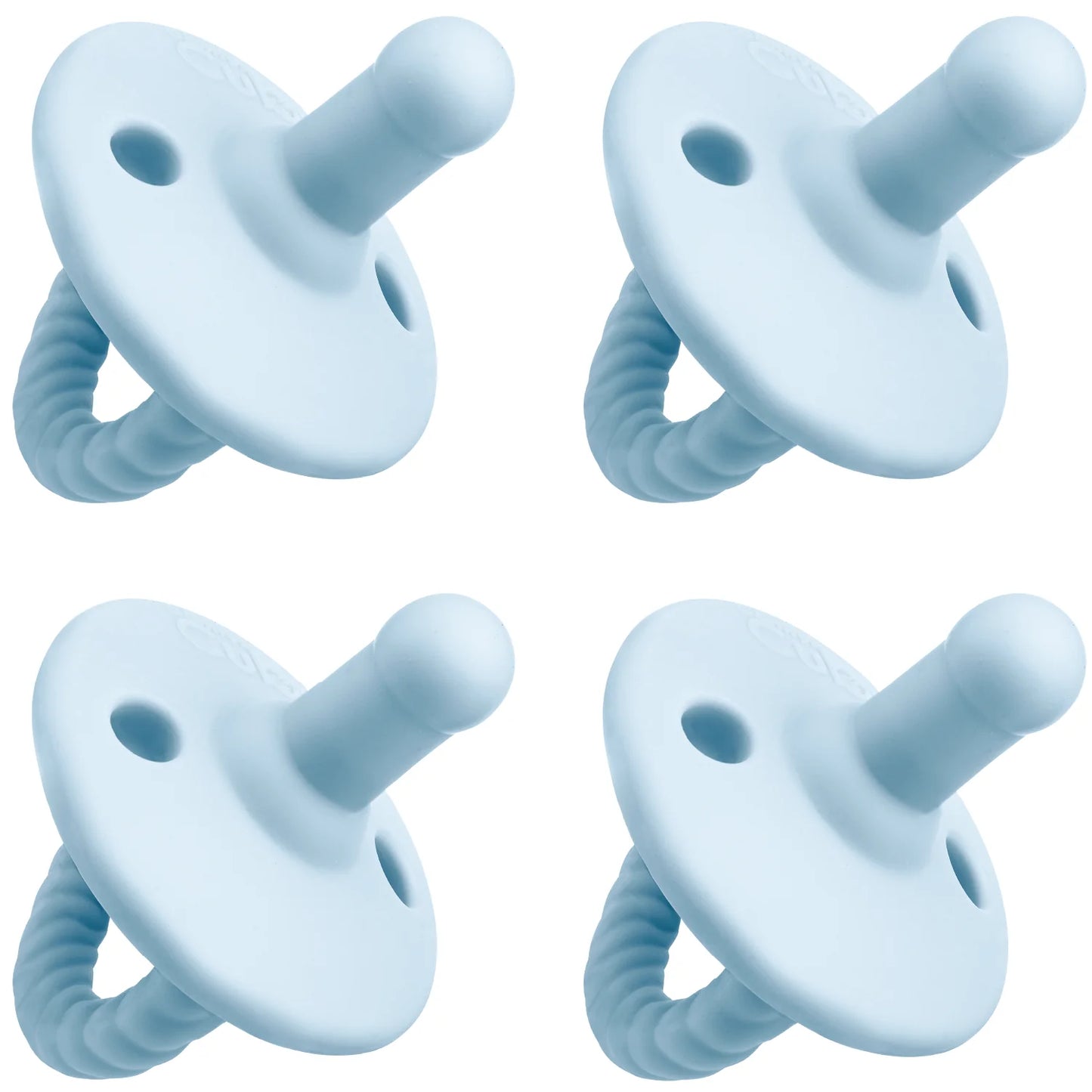 4‑Pack Baby Pacifiers | Soft Silicone Orthodontic Pacifiers Set