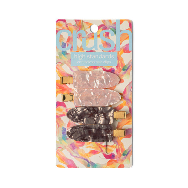 Crush High Standards Creaseless Hair Clips | Cute Crease-Free Bobby Pins for Hair