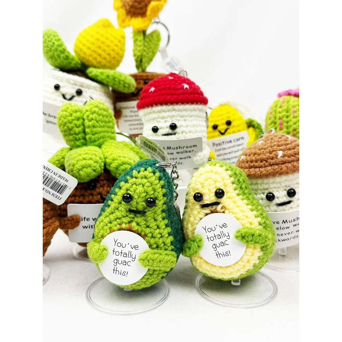 Little Sprout Positivity Crochet Keychain
