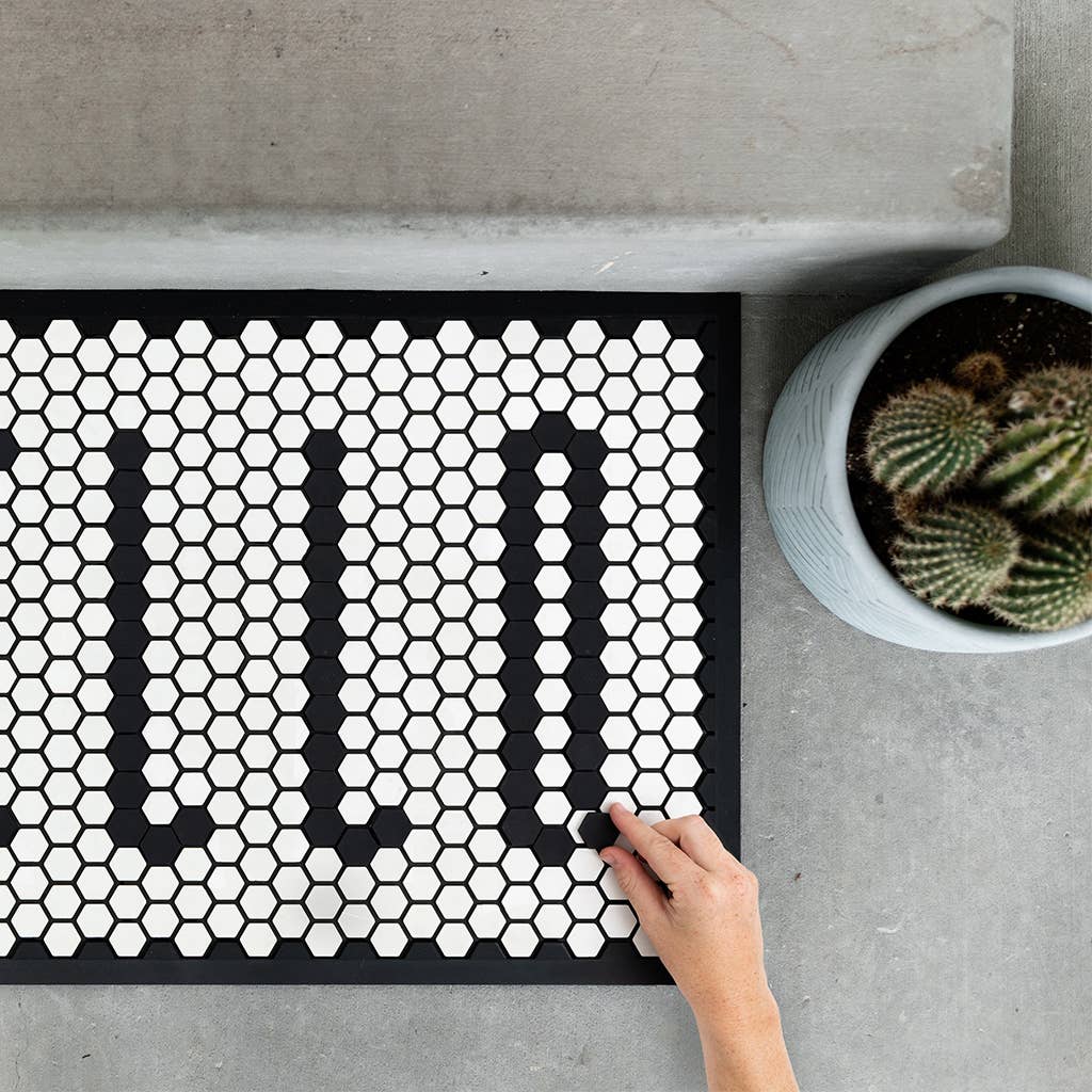 “Tile Mat Standard with customizable black letters”
“Reusable silicone tile board for home decor”
“Letter board mat for personalized messages – B7 Boutique”