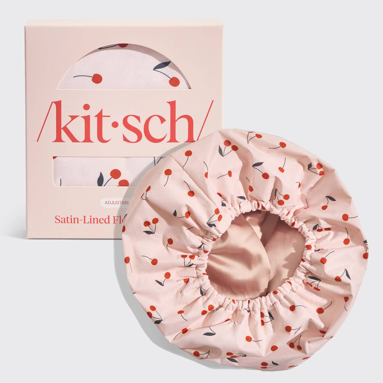 “Cherry print satin-lined shower cap”
“Frizz-free satin shower cap with flexible fit”
“Cute satin-lined shower cap for hair protection”