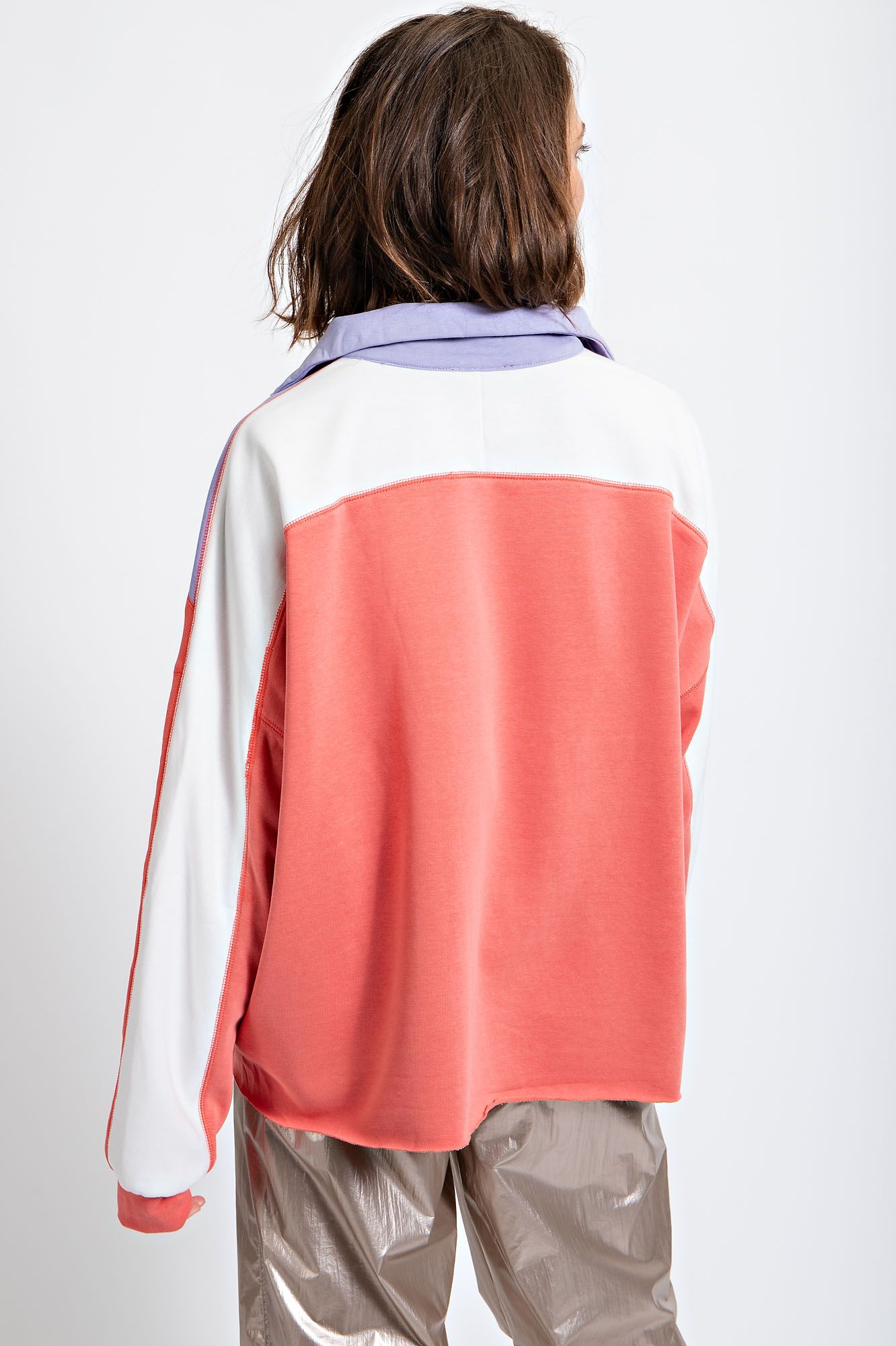 “Easel Half-Zip color-block sweatshirt casual pull-over”
“Cozy color-block sweater with zip neckline by Easel”
“Relaxed fit pro style half-zip sweatshirt – B7 Boutique”