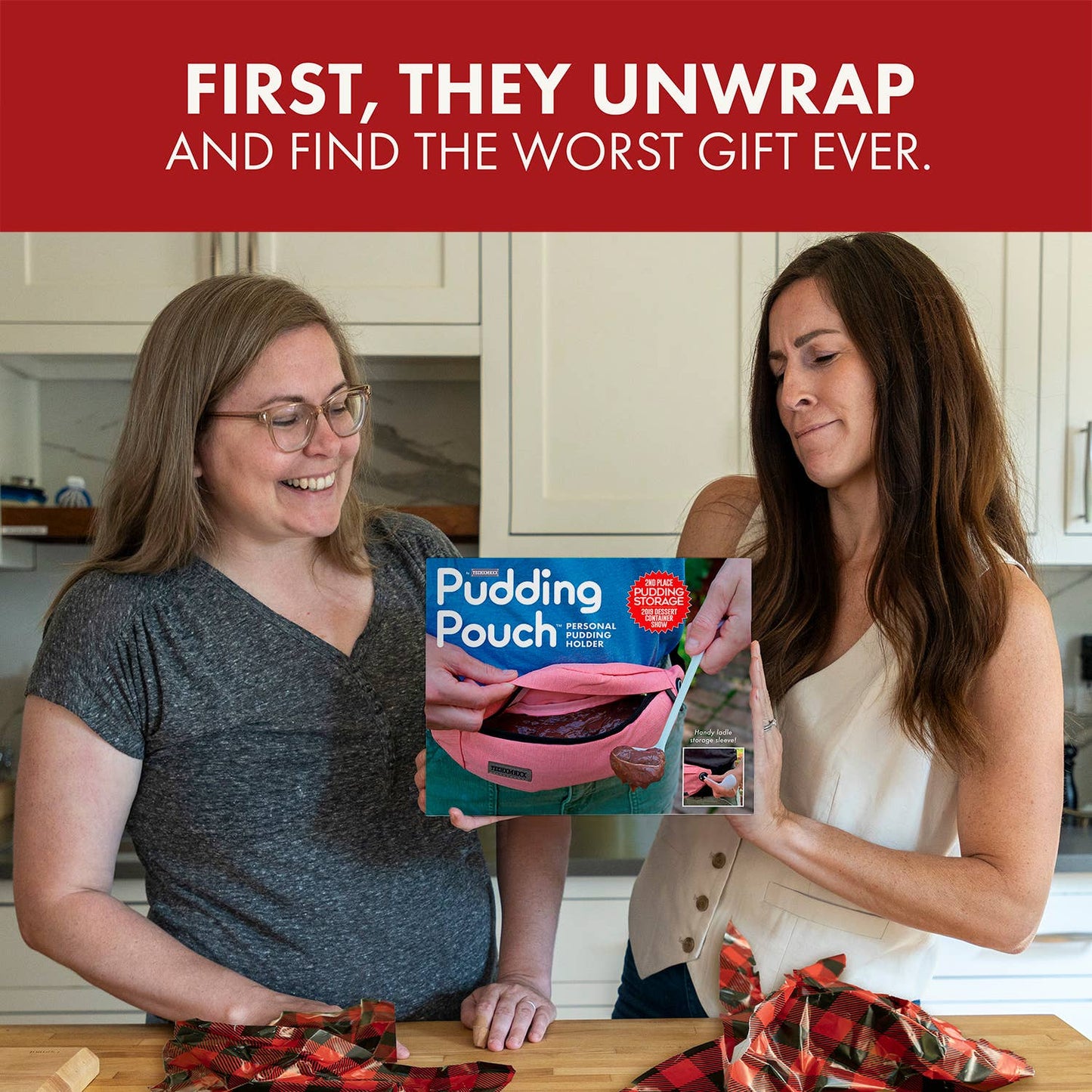 Pudding Pouch Prank Gift Box — Funny Empty Gag Box for Real Gifts