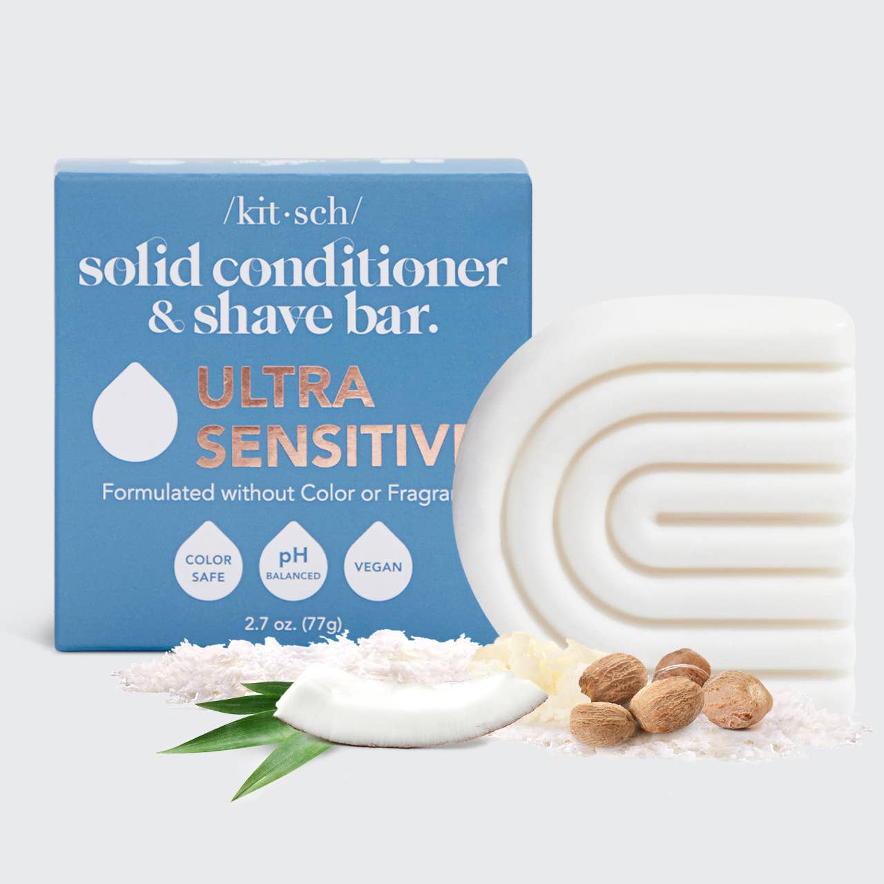 “Fragrance-free conditioner and shave bar for sensitive skin”
“Ultra sensitive solid hair conditioner and shave bar”
“Eco-friendly fragrance-free conditioner bar”