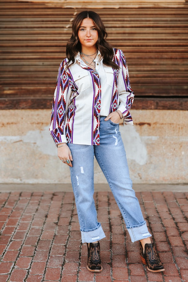 Lucky & Blessed Light Wash High Rise Boyfriend Jeans – 32” Inseam JE274