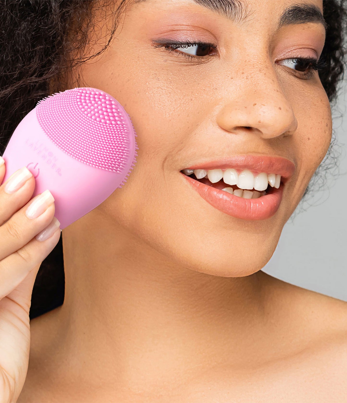 Lemon Lavender “It’s a Vibe” Sonic Cleanser Brush | Antibacterial Silicone Facial Cleansing Tool