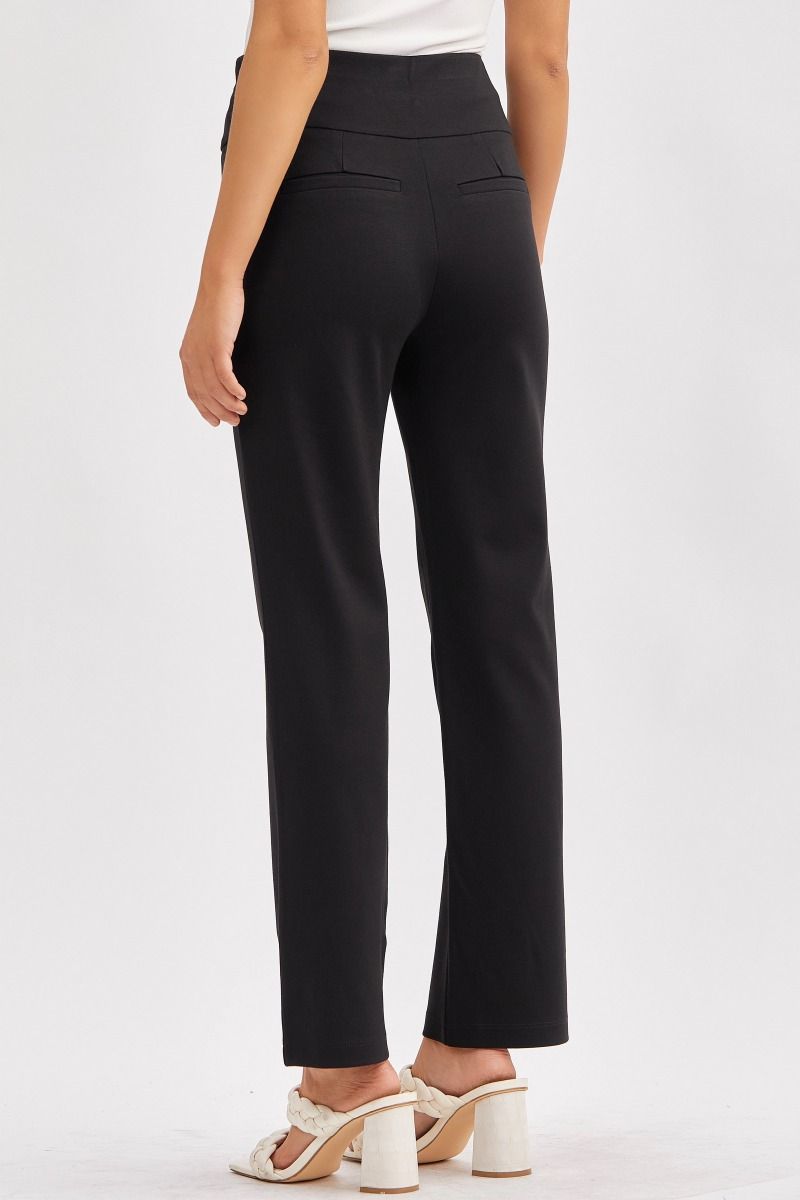 “Dear Scarlett Magic high-rise straight leg bottoms in soft ponte fabric”
“Tailored straight-leg pull-on pants by Dear Scarlett”
“High-rise stretchy pants with elegant fit – B7 Boutique”