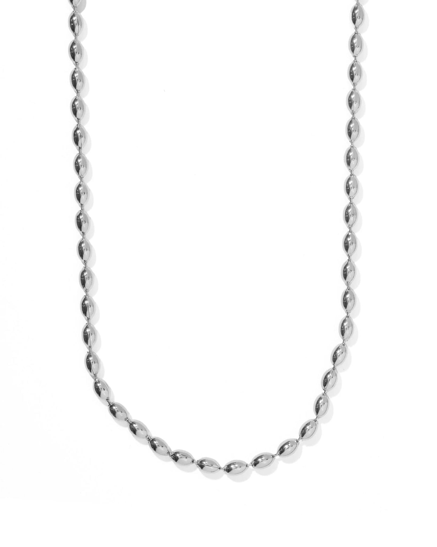 Linny Co. Brooke Silver Necklace | Adjustable Stainless Steel Chain Necklace