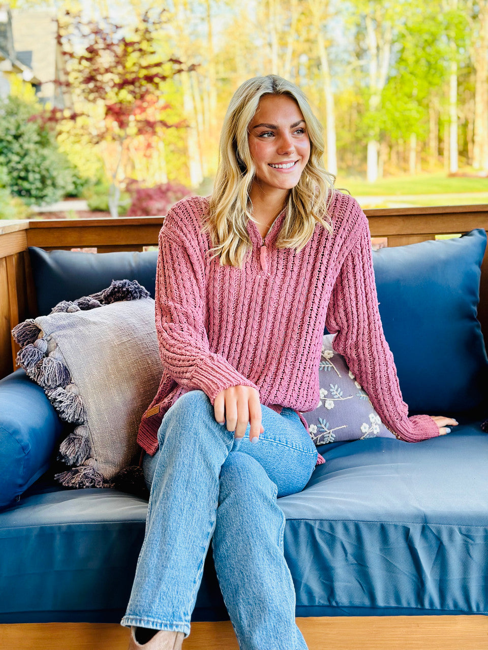 Simply Souther Soft Pullover Sweater 1/4 Zip