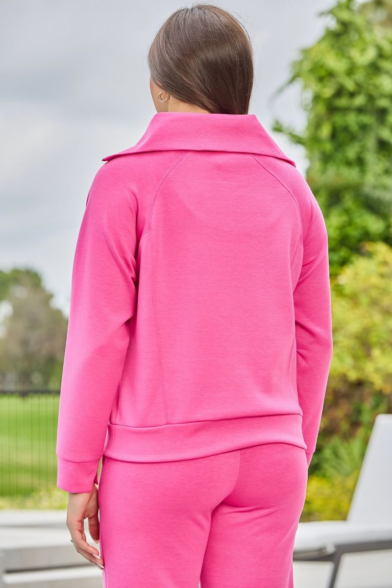 Dear Scarlett half‑zip modal pullover front view – lightweight boutique sweater
Dear Scarlett half‑zip modal pullover back view – relaxed-fit modal knit top
Dear Scarlett half‑zip modal pullover styled outfit – casual layering piece
Dear Scarlett half‑zip modal pullover fabric close‑up – soft breathable modal material
Dear Scarlett half‑zip modal pullover flat lay – versatile half‑zip modal pullover for women