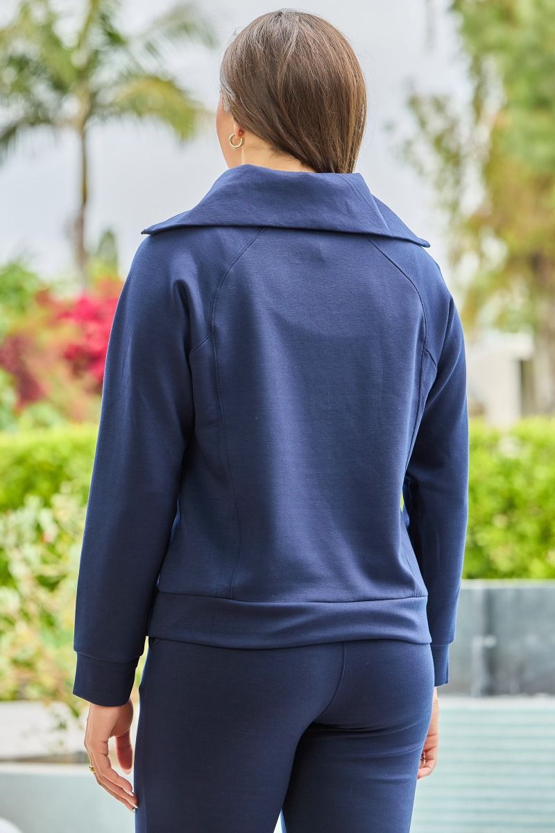 Dear Scarlett Half‑Zip Modal Pullover | Lightweight Quarter‑Zip Boutique Sweater