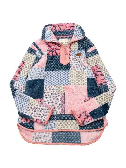 “Snuggle Up Quilted Fleece” Pullover – Simply Southern Cozy Chic