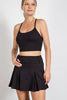 Rae Mode Butter Pleated Golf Skort | Belt Loop Athletic Skirt S7015